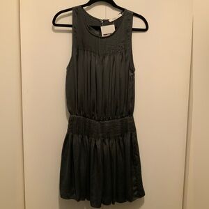 NWT Mustard Seed Charcoal Pleated dress